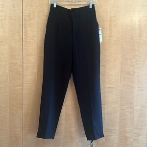Zara black high waisted trousers NWT